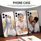 [Hot Selling] Customized Mobile Phone Case with NEW Customized DIY Pattern Suitable for iPhone15 14 13 12 11XS XR X7 8 Mini Plus Pro Max SE2020/2022. Black Silicone Anti-fall Birthday Gift Holiday. Christmas gifts, Halloween