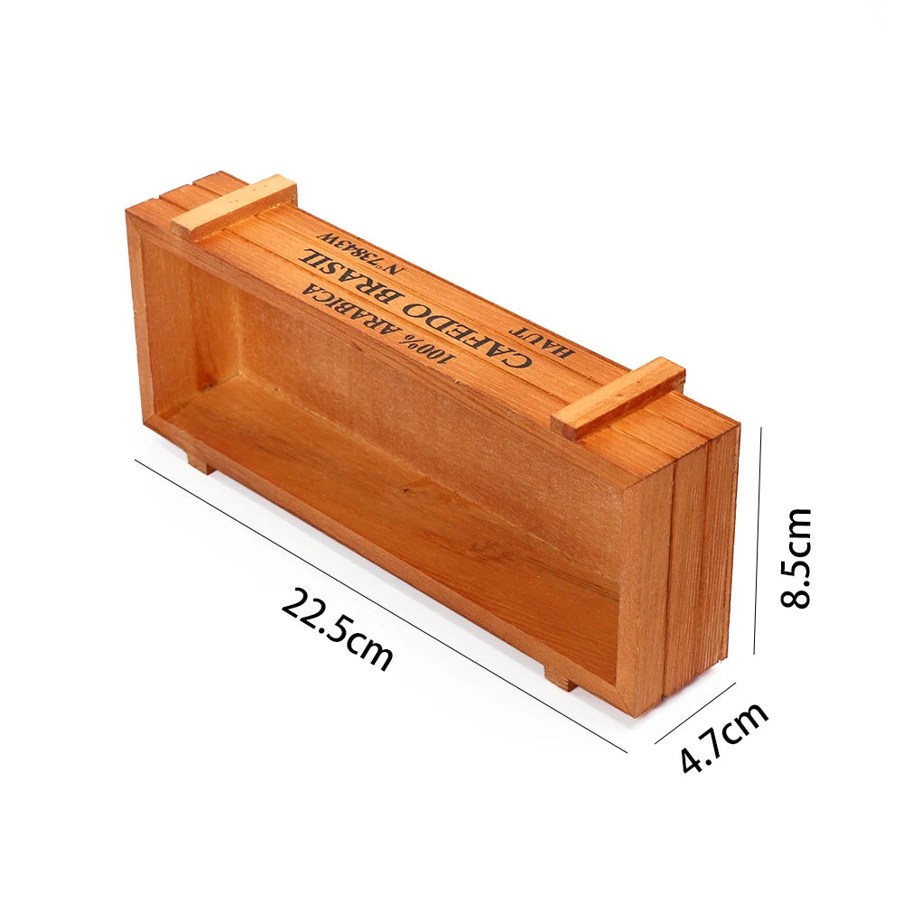 Natural Wooden Flowerpot Garden Decor Trough Decor Pots Succulent Boxes Rectangle Vase Vintage Crates Wood Flower Pot Home Tools