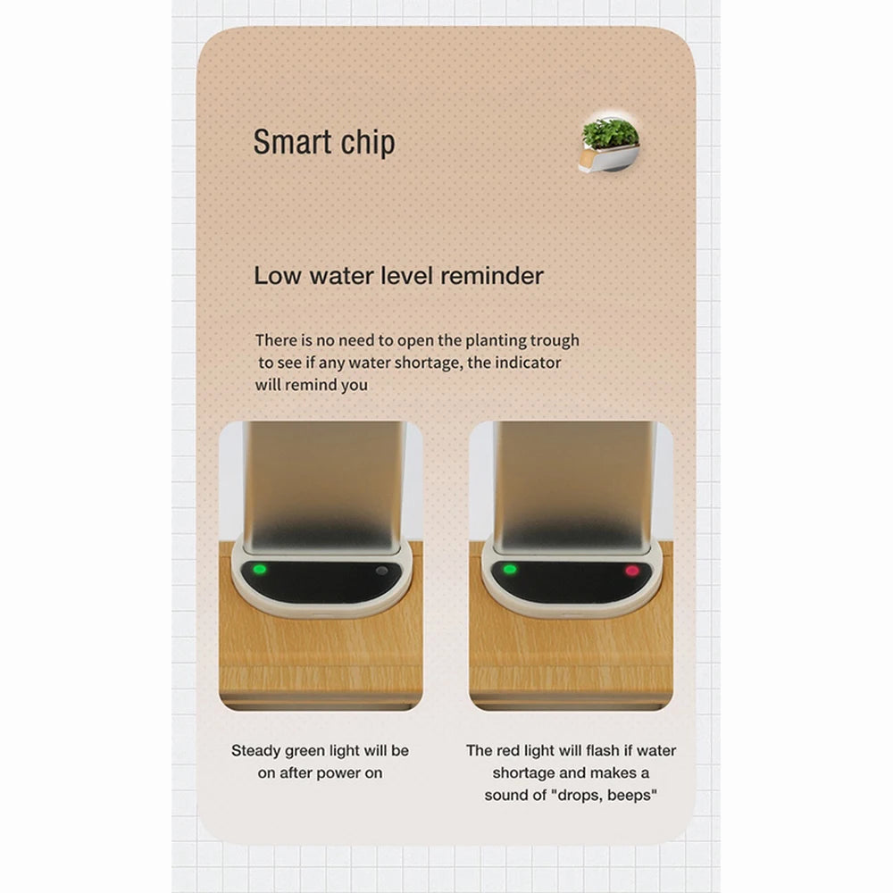 Hydroponics Growing System, Indoor Herb Garden Starter Kit with Led Grow Light, Smart Garden Planter for Home Kitchen, Automatic