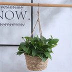 Garden Hanging Planter Macrame Plant Storage Basket Jute Rope Woven Indoor Outdoor Flower Pot Holder Plant Hangers Home Decor