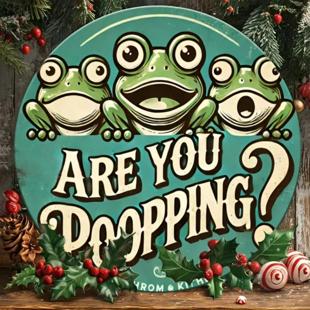 Vintage Round Metal Sign Home decor