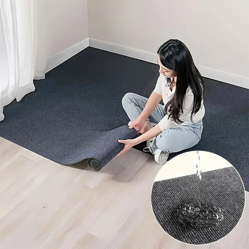Room Decoration Staircase Home Decor Solid Color Rugs for Bedroom Water Uptake Bathroom Carpet Living Room Self-adhesive Kitchen