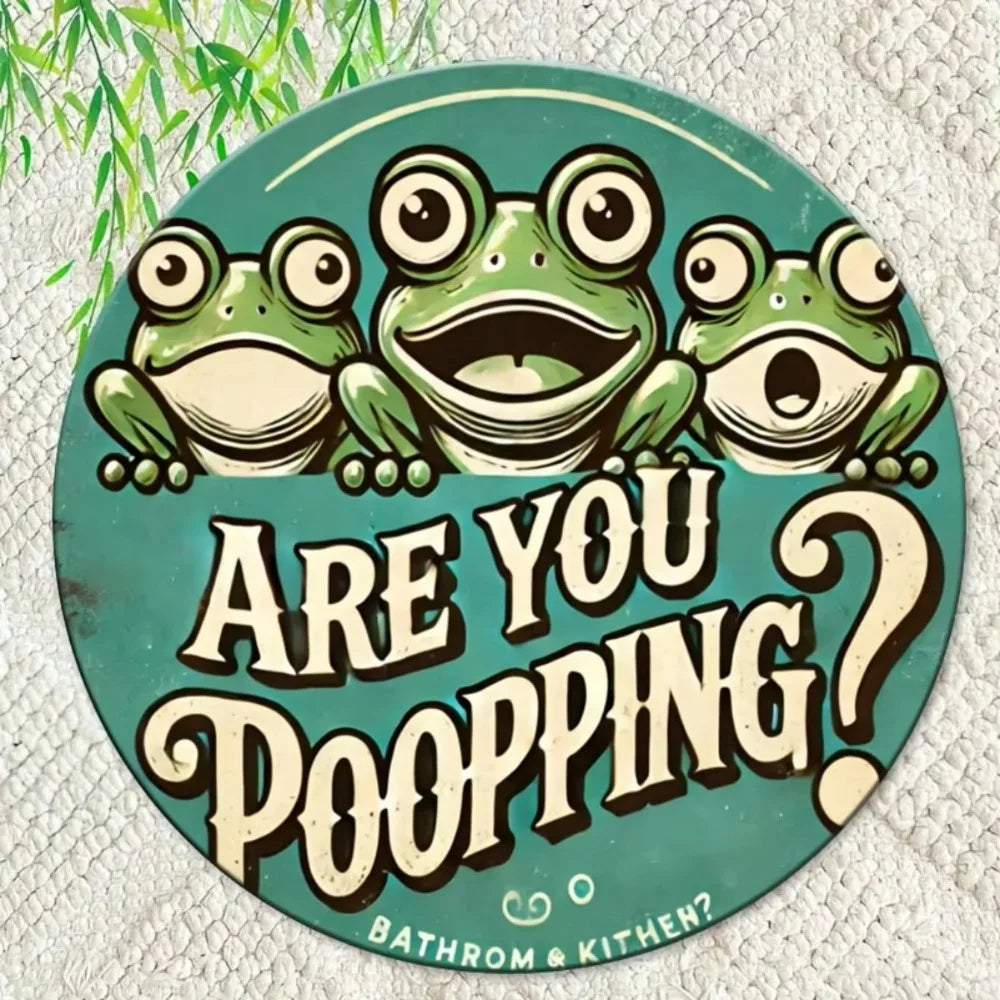 Vintage Round Metal Sign Home decor