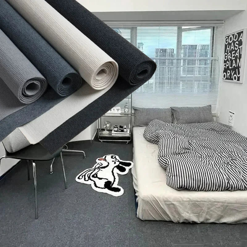 Room Decoration Staircase Home Decor Solid Color Rugs for Bedroom Water Uptake Bathroom Carpet Living Room Self-adhesive Kitchen