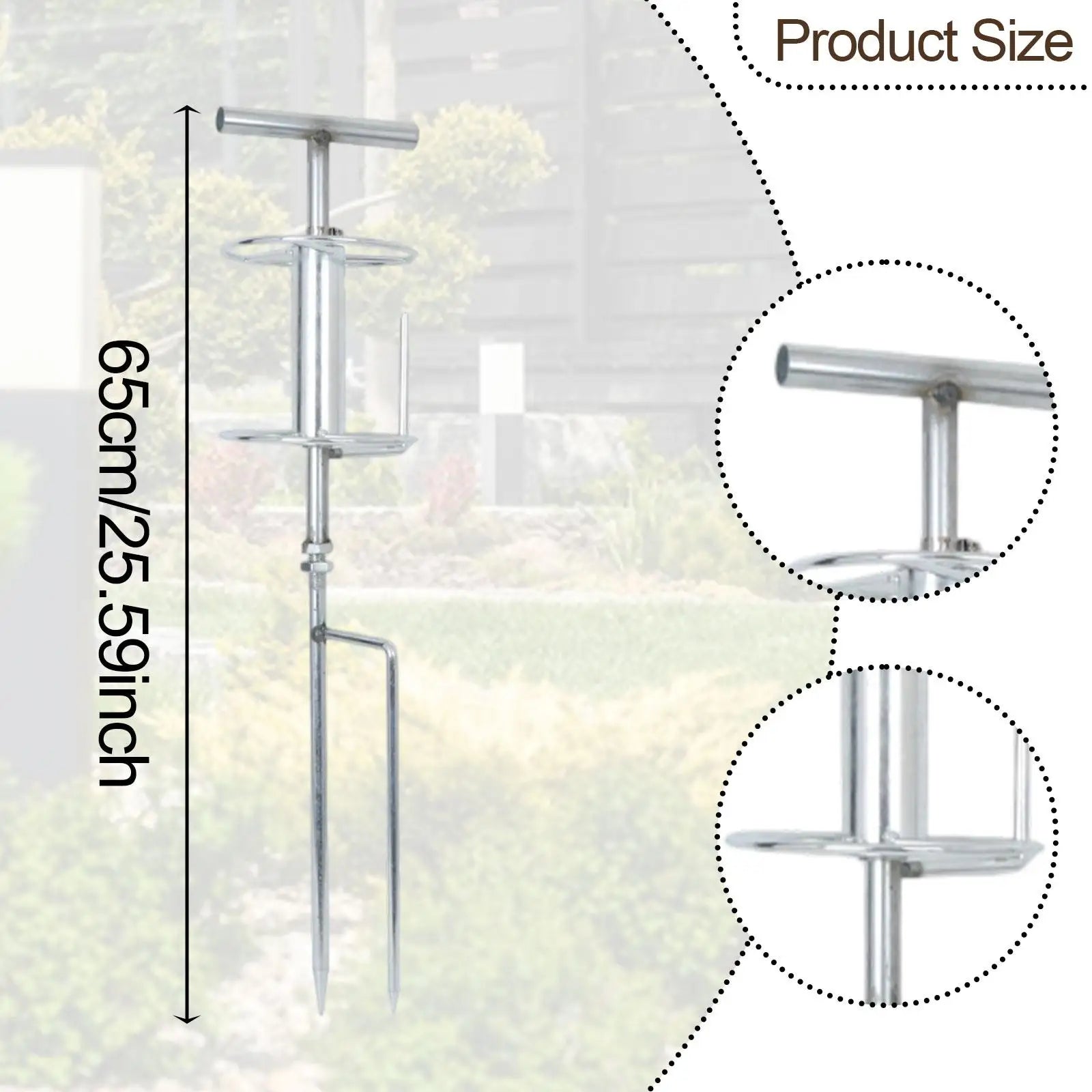 Garden Hose Guide Stake Sturdy Heavy Duty Easy to Install Prevent Kinking Bending for Outdoor Lawn Yard Flower Bed Courtyard