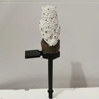 Garden Solar Light Outdoor Decor Resin Owl Solar LED Light with Stake Waterproof Light for Flower Fence Lawn Decoration